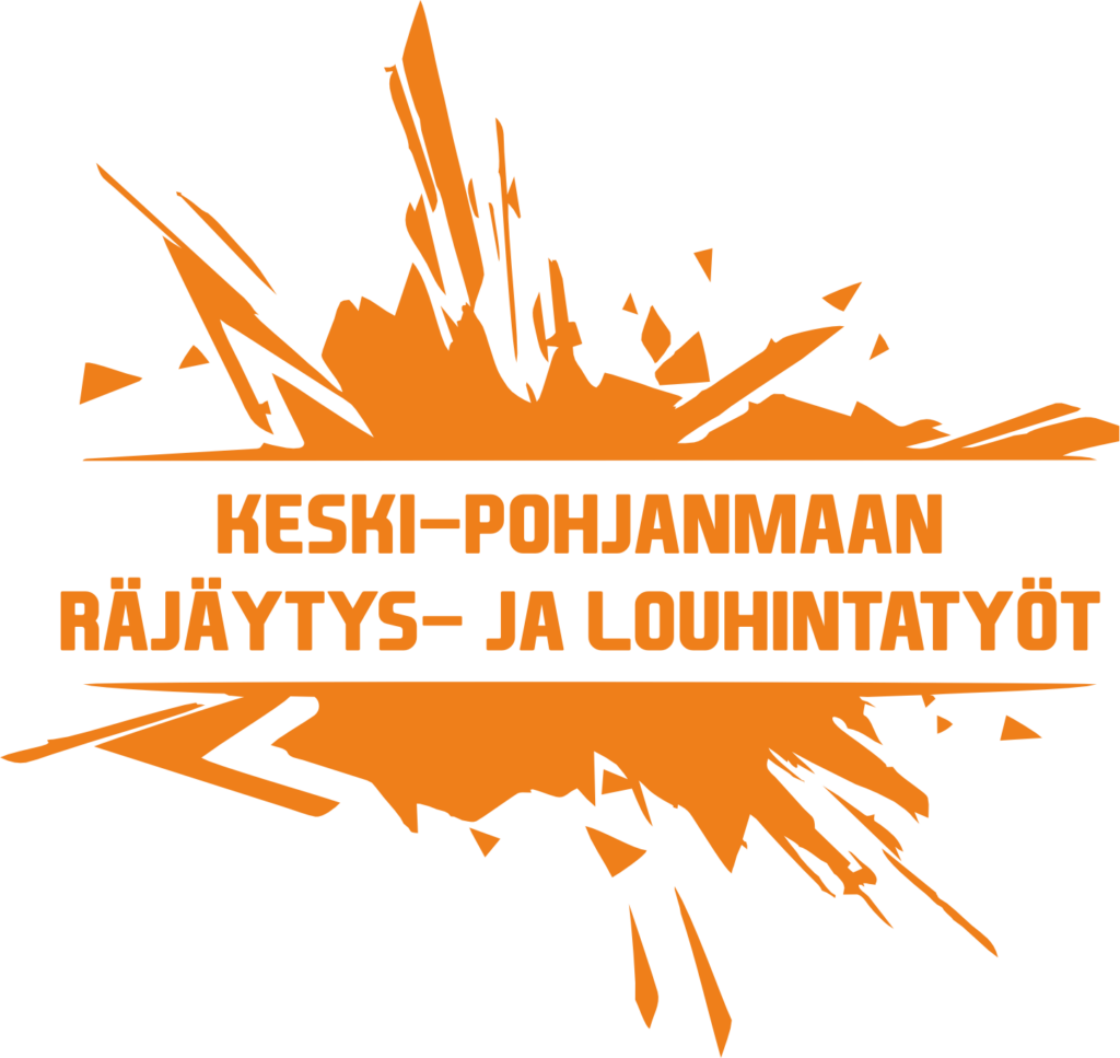 Keski pohjanmaan rajaytys ja louhintatyot logo oranssi